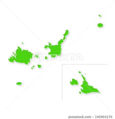 Map of the Sakishima Islands in Okinawa Prefecture Map of the Sakishima Islands in Okinawa Prefecture 140903270