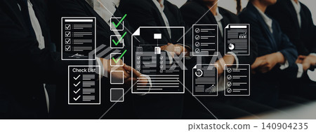 Business Professionals in Suits with Checklists and Graphical Data Representations for Corporate Planning and Project Management. Bitwise Business Professionals in Suits with Checklists and Graphical Data Representations for Corporate Planning and Project Management. Bitwise 140904235