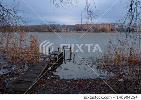 depressive suburban fall season space near river russian landmark landscape after ussr depressive suburban fall season space near river russian landmark landscape after ussr 140904254