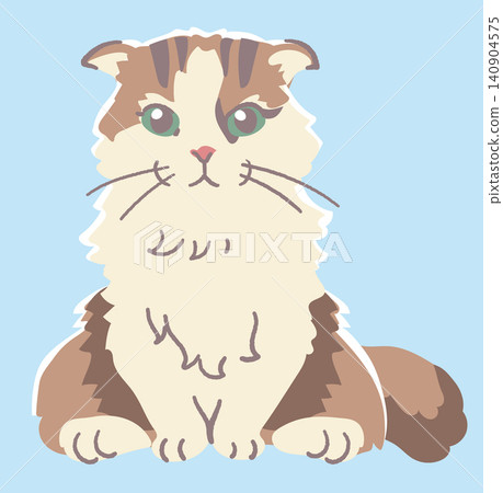 Cat illustration material. Vector illustration material. Cat illustration material. Vector illustration material. 140904575