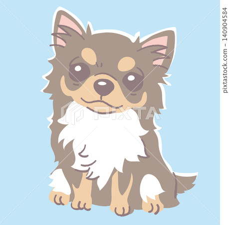 吉娃娃犬的插圖素材。向量圖。 吉娃娃犬的插圖素材。向量圖。 140904584