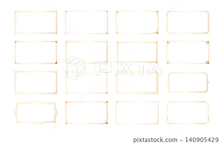 Gold antique frame set, decorative frame, luxurious feel Gold antique frame set, decorative frame, luxurious feel 140905429