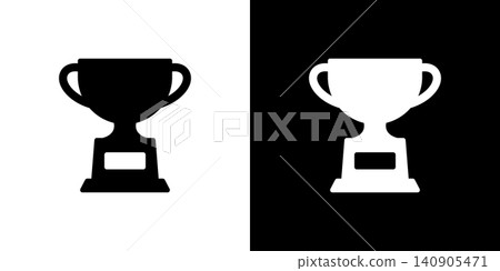 簡單的獎杯圖標,代表獲勝者 簡單的獎杯圖標,代表獲勝者 140905471