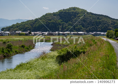 View of Omokageyama and Fukurogawa, Kofu-cho, Tottori City, Tottori Prefecture View of Omokageyama and Fukurogawa, Kofu-cho, Tottori City, Tottori Prefecture 140906273