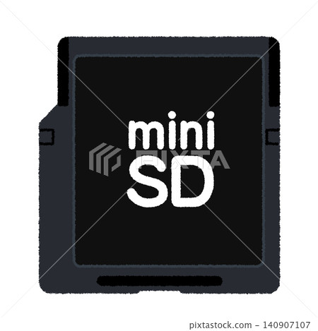 Illustration of a miniSD card Illustration of a miniSD card 140907107