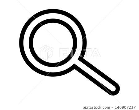 Search icon, black and white, simple, transparent. 140907237