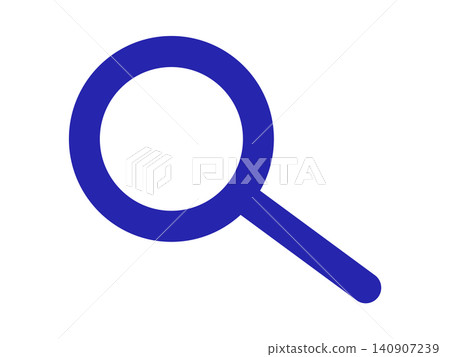 Search icon, blue, simple, transparent 140907239