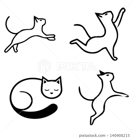 Clean Cat Symbol Vector Pack Clean Cat Symbol Vector Pack 140908215