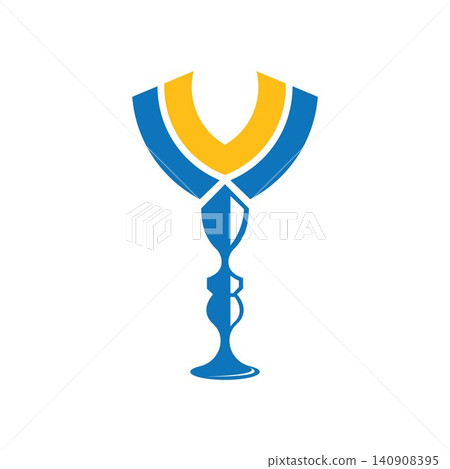 V letter volley ball trophy logo icon vector element design template V letter volley ball trophy logo icon vector element design template 140908395