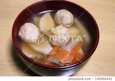 A close-up of Japanese hot pot dishes 140908442