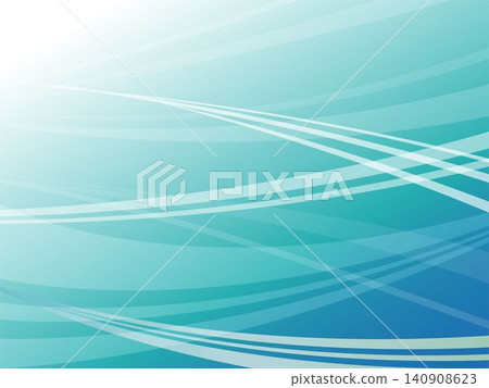 Light blue-green wavy abstract background material Light blue-green wavy abstract background material 140908623