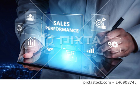 Sales Performance Dashboard with Sales Metrics, Targets, and Conversion Muxer Sales Performance Dashboard with Sales Metrics, Targets, and Conversion Muxer 140908743
