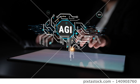 Innovative Concepts of Artificial General Intelligence Using Technology and Digital Interface with Abstract Symbols and Graphic Elements Haptic 140908760