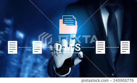 Business Professional Interacting with Document Management System Interface in Modern Office Setting with Digital Technology Background. Glyphic Business Professional Interacting with Document Management System Interface in Modern Office Setting with Digital Technology Background. Glyphic 140908776