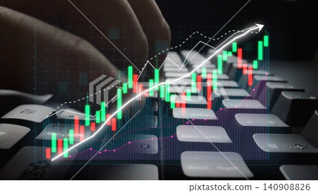 Hands Typing on Keyboard with Financial Graph Overlay Illustrating Stock Market Trends and Growth in Digital Trading Environment Copula Hands Typing on Keyboard with Financial Graph Overlay Illustrating Stock Market Trends and Growth in Digital Trading Environment Copula 140908826