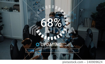 Business Meeting with Team Collaboration, Data Presentation, and Progress Update Visuals for Corporate Environment. Entropy Business Meeting with Team Collaboration, Data Presentation, and Progress Update Visuals for Corporate Environment. Entropy 140909624