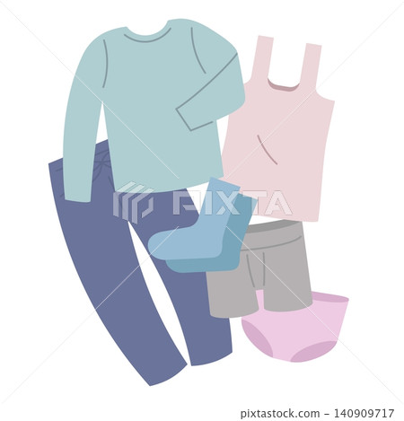 簡單的手繪服裝插圖 140909717