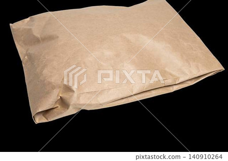 Kraft paper parcel mockup isolated on transparent background Kraft paper parcel mockup isolated on transparent background 140910264