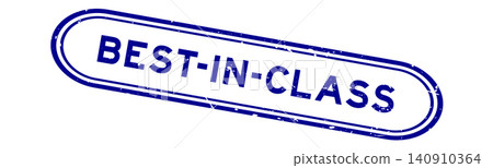Grunge blue best-in-class word rubber seal stamp on white background Grunge blue best-in-class word rubber seal stamp on white background 140910364