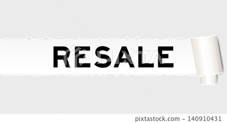 Ripped gray paper background that have word resale under torn part Ripped gray paper background that have word resale under torn part 140910431