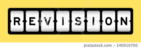 Black color in word revision on slot banner with yellow color background Black color in word revision on slot banner with yellow color background 140910700