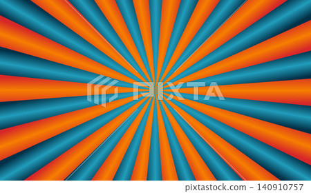 Abstract Orange Blue Sunburst Background Abstract Orange Blue Sunburst Background 140910757