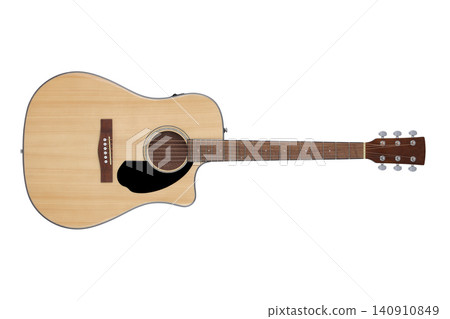 Electro acoustic guitar isolated on white Electro acoustic guitar isolated on white 140910849