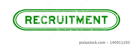 Grunge green recrutiment word rubber seal stamp on white background Grunge green recrutiment word rubber seal stamp on white background 140911293