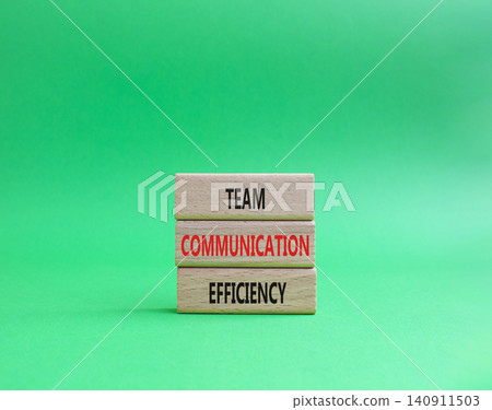 TEAM COMMUNICATION EFFICIENCY symbol. Concept word TEAM COMMUNICATION EFFICIENCY on wooden blocks. Beautiful green background. Business and TEAM COMMUNICATION EFFICIENCY. Copy space TEAM COMMUNICATION EFFICIENCY symbol. Concept word TEAM COMMUNICATION EFFICIENCY on wooden blocks. Beautiful green background. Business and TEAM COMMUNICATION EFFICIENCY. Copy space 140911503