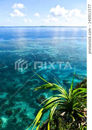 The beautiful seascape of Miyakojima 140911577