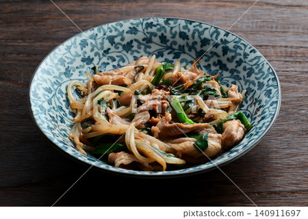 pork chive sprouts pork chive sprouts 140911697