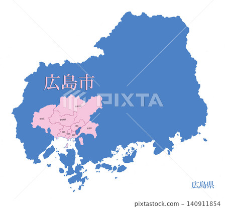 Designated city by government ordinance; city with administrative districts; Hiroshima City; all districts Designated city by government ordinance; city with administrative districts; Hiroshima City; all districts 140911854