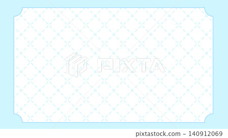 Light blue rounded corner frame and light blue cross-stitch style pattern background material Light blue rounded corner frame and light blue cross-stitch style pattern background material 140912069