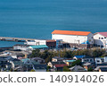 View of the port town from a hilltop 140914026