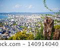 A view of Tateyama City in spring from Senkoji Mountain 140914040