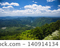 A spectacular view from the observation rock at the summit of Mt. Kasagi in Ena City, Gifu Prefecture. 140914134