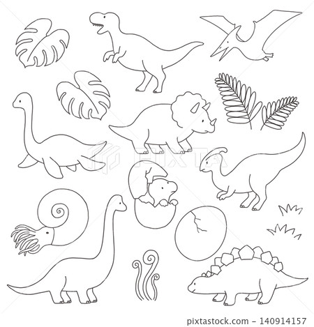 可愛的恐龍插圖集 140914157