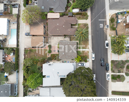 Aerial view of Bird Rock Neighborhood in San Diego, California Aerial view of Bird Rock Neighborhood in San Diego, California 140914339