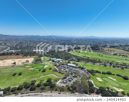 Aerial view of Encinitas town in San Diego, California Aerial view of Encinitas town in San Diego, California 140914403