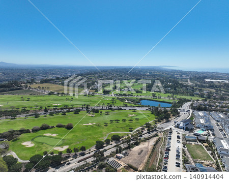 Aerial view of Encinitas town in San Diego, California Aerial view of Encinitas town in San Diego, California 140914404