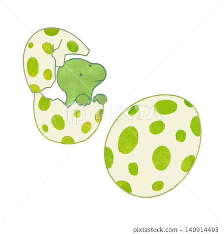 可愛的恐龍蛋和幼崽插圖 可愛的恐龍蛋和幼崽插圖 140914493