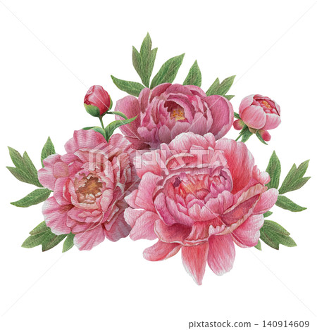 Vintage Watercolor Peony Tea Party Clipart Set Flower arrangement of peonies Botanical Collection PNG transparent background Vintage Watercolor Peony Tea Party Clipart Set Flower arrangement of peonies Botanical Collection PNG transparent background 140914609