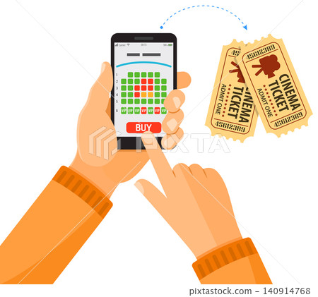 online cinema ticket order concept online cinema ticket order concept 140914768