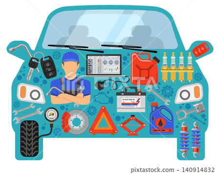 Car Service Concept Car Service Concept 140914832