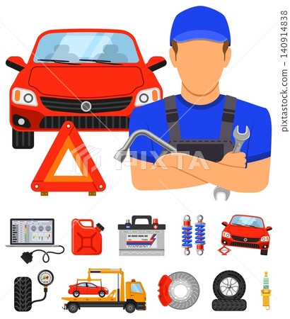 Car Service Concept Car Service Concept 140914838