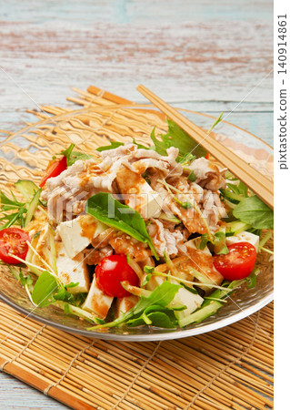 Tofu cold shabu salad Tofu cold shabu salad 140914861