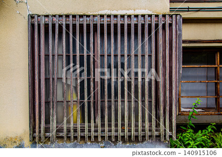Old wooden window frames in Iwate Prefecture Old wooden window frames in Iwate Prefecture 140915106