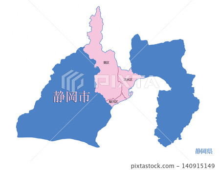 依政府法令指定的城市;設有行政區劃的城市;靜岡市;所有區劃 依政府法令指定的城市;設有行政區劃的城市;靜岡市;所有區劃 140915149