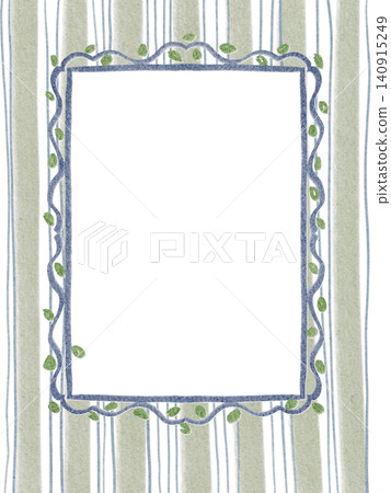 Rectangular Frame Card Watercolor Hand Painted Pattern Rectangular Frame Card Watercolor Hand Painted Pattern 140915249