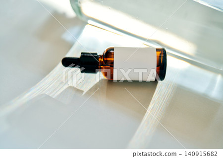 Ectoin serum dropper bottle with blank label Ectoin serum dropper bottle with blank label 140915682